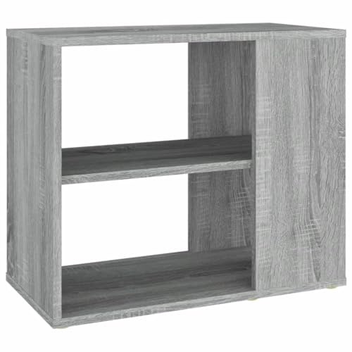 vidaXL Beistelltisch, Wohnzimmertisch mit viel Stauraum, Couchtisch für Wohnzimmer, Sofatisch Kaffeetisch Telefontisch, Grau Sonoma Holzwerkstoff