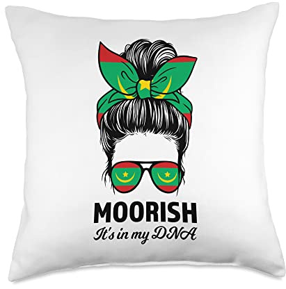 Moorish it's my DNA Moors Sri Lanka Throw Pillow