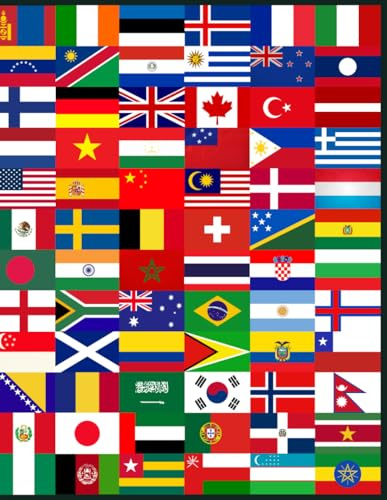 World Flags Notebook: The Flags of The World, Lined Notebook with World Flags Design Cover, Large Size Notebook 8.5x11 Inches, 150 Pages