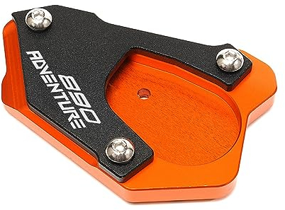 HUIGAR Motorrad Seitenständer Platte Ständer Fuß Für K&T&M 890 Für ADV 890 Abenteuer R 2021 Seite Stehen Vergrößerungs Platte Motorrad Zubehör Fuß Vergrößerung Ständer Verlängerung Pad (Farbe : 1)