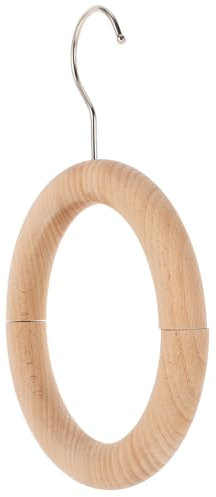 1pc Holz Kreis Kleiderschrank Organizer Schrank Organisation Werkzeug Schal Krawatte Gürtel Kleiderbügel Schal Lagerung Hosen Haken