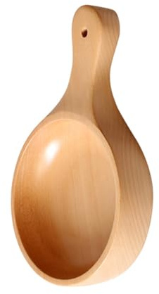 FELTECHELECTR Bol Bois avec Poignée pour Salades Et Plats Bol De Service Décoratif Bois De Hêtre pour Repas Et Décorations De Table