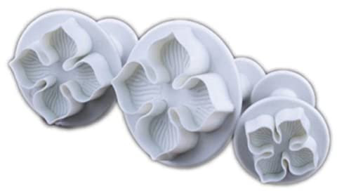 Cabilock 3piezas Troquel De Impresión De Molde Para Fondant Moldes Para Pasteles De Unidades Herramientas Para Fondant Para Crear Decoraciones De Bizcochos y Galletas Forma Floral