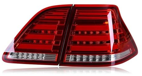 KIROJA LED-Auto Modifizierte Rücklicht-Blinker-Rückfahrlicht-Warnleuchte Für Toyota Crown 2003-2009 Autoersatzteile (Color : Rot, Größe : R)