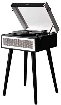 Gramophone rétro Classique, Tourne-Disque Vinyle, Tourne-Disque Audio Bluetooth 5.0, phonographe avec USB/Carte mémoire/MMC