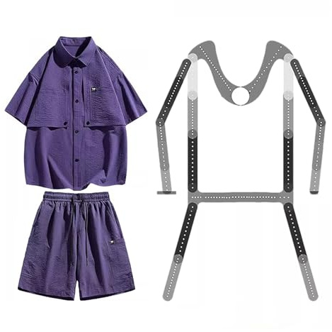 Manichino Supporto Appendiabiti da Parete con Braccio Invisibile, Supporto per Abiti da Servizio Fotografico / Supporto per Torso di Manichino, Supporto per Modello da Esposizione Al Dettaglio(Unisex)