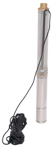 HarBin-Star Pompa per fontana profonda, pompa dell'acqua con portata 6300L/H, 750W 1HP, profondità di immersione max. 70 m, pompa in acciaio inox, velocità di rotazione 2850r/min