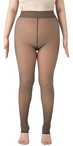 Strumpfhosen Ohne Fuß Damen Grosse Grössen, Thermo Leggings Damen Winter, Enges Figurformende Winterstrumpfhose Damen Gefüttert Stützstrumpfhose Fauler Lässig Gefütterte Feinstrumpfhose Damen