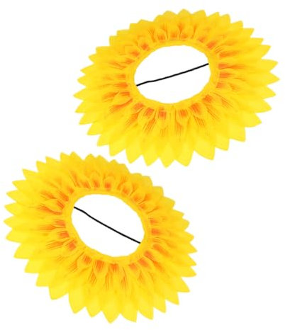 TOYANDONA 2stücke Sonnenblumen Kopfbedeckung Für Mädchen Lustige Blumenhut Requisiten Für Kindergarten-events Und Cosplay Einzigartige Sonnenblumenmütze Für Partys Und Versammlungen