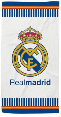 New Import Toallas de Playa Real Madrid – Microfibra 100%, Secado Rápido y Diseño Exclusivo (140x70 cm)