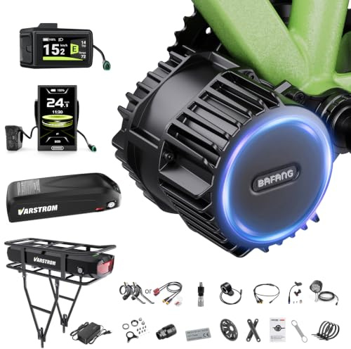 BAFANG BBS01B BBS02B BBS-HD,Moteur Central Kit Conversion vélo électrique | 36V 48V 52V 250W Kit de moteur central, Ebike Kit Mid Drive avec batterie (en option) et écran LCD, protocole CAN