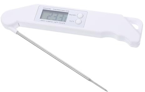 Zerodeko Folding Electronic Thermometer Food Thermometer for Barbecue Meat Cooking Temperature Probe for Kitchen Use