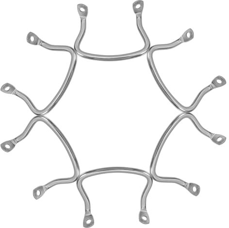 iplusmile 6piezas Orejas De Olla De Acero Inoxidable Mango Desmontable Para Wok Reemplazo Lateral De Asa Para Utensilios De Cocina Fácil De Instalar Para Ollas y Sartenes