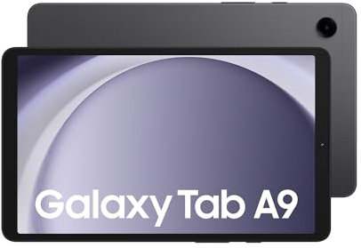Samsung Galaxy Tab A9 Android Tablet, 64GB Storage, 4GB Ram, Large Display, Rich Sound, Graphite, 3 Year Extended Warranty (UK Version)