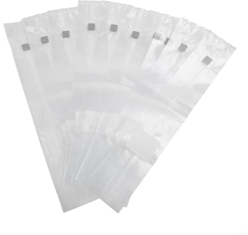 Gdfnmogo Set di 10 sacchetti per la coltivazione di funghi, varie dimensioni: 20 x 50 x 12 cm, 13 x 50 x 12 cm, 8 x 50 x 7 cm, materiale PP resistente alla temperatura e all'umidità, per gourmet (32 ×