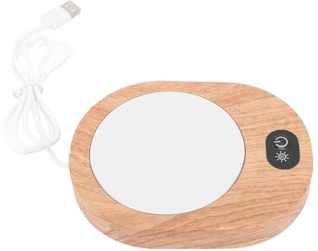 Asixxsix Scaldatazze caffè, Scaldatazze USB con Base Antiscivolo e Spegnimento Automatico, Riscaldatore Elettrico per Bevande per Uso Scrivania, Casa, Ufficio