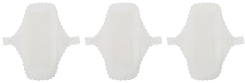 jojofuny Toallas Menstruales Lavables de Algodón para Mujer, 3 Piezas Reutilizables, Suaves y Cómodas para Uso Diario Menstruación