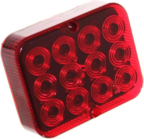 Old-Harvest 1x LED Nebelschluß-Leuchte 12V für Trailer Anhänger Beleuchtung Nebellampe Nebelleuchte Rot Neu