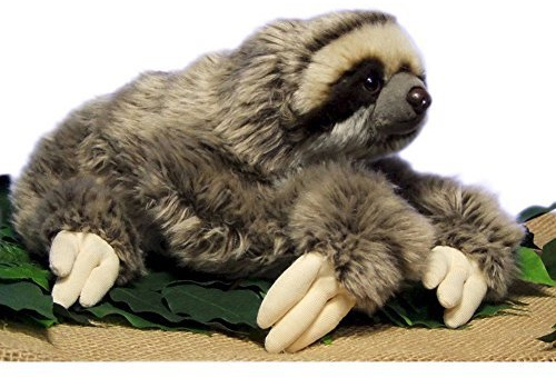 LuLezon Very Soft Three Toed Sloth Plush Stuffed Animal Toy 12.5 inch