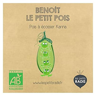 LES PETITS RADIS Mini kit de graines Bio de Benoît Le Petit Pois