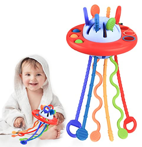 Kizmyee Montessori Spielzeug ab 1 Jahr, Baby Spielzeug, Motorikspielzeug zum Aufhängen,Spielzeug Jungen Mädchen,Sensorik Spielzeug,Lernspiele für Babys und Kleinkinder ab 18+ Monaten,1,2,3Jahr