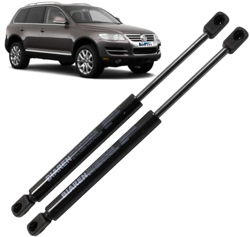 BIAREN Lot de 2 vérins à gaz pour capot avant pour Volkswagen VW Touareg Mk1 7L 2004–2010 Système de levage 125 (N) 539 mm 7L6823359B
