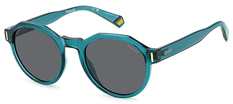 Polaroid Pld 6207/s ZI9/M9 TEAL Sunglasses Unisex Polycarbonate, Standard, 52