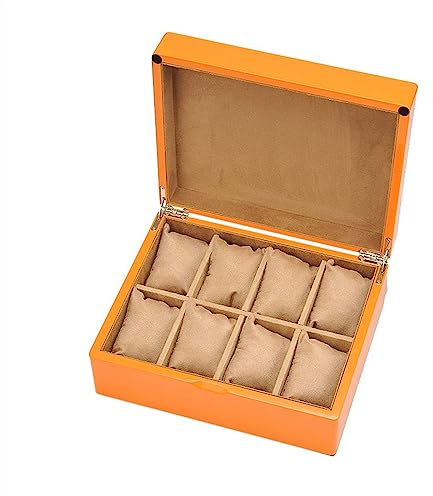 CLoxks Uhren Aufbewahrungsbox Vintage- und eleganter Uhren-Organizer mit 8 Zellen. Hochwertige und luxuriöse Uhrenaufbewahrungsbox Uhrenbox