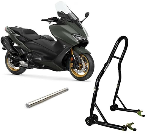Cavalletto da moto alza ruota gomma alzamoto posteriore per alzare sollevare da dietro compatibile con Yamaha Tmax 500 530 560 750 900 T - MAX T-MAX