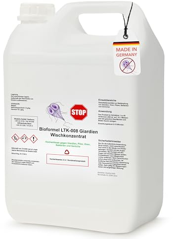 BIODELTA Giardien Spray - Giardien Wischkonzentrat für Hund, Katze & co - Haustier Hygiene Spray - Giardien Desinfektionsmittel gegen Viren Bakterien & Pilze - effektiver Geruchsentferner (2L)