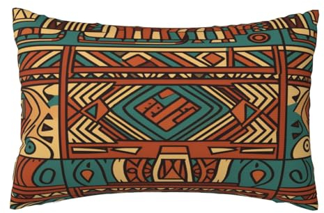 Kissenbezug 40x60 cm 2er Set Herbst Deko Kissen Ethnisch, Südliches Afrika Kissenbezug, Rechteckig Kissenbezüge, Sofakissen, Kissenhülle Herbst, Zier Kissen Aesthetic, Couch Deko Schlafzimme,J629