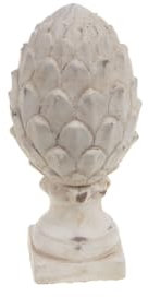 Amadeus - Pomme de pin Blanche Patine 19,5 cm