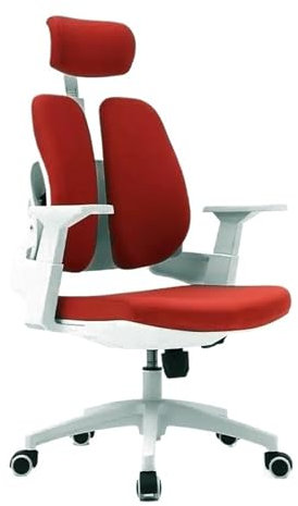 Bürostuhl Ergonomischer Ergonomischer Bürostuhl mit hoher Rückenlehne, Schreibtischstuhl mit Rollen, Chefsessel mit Drehfunktion und verstellbarer Armlehne, Lordosenstütze und Kopfstütze Schreibtischs