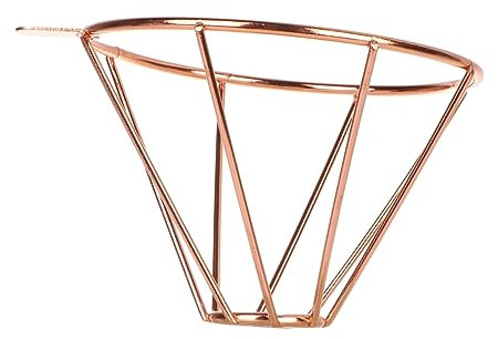 Amosfun Cone Dripper Portable Stainles Steel Coffee Filter Funnel Holder for Wine Juice
