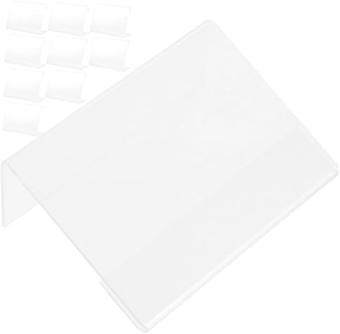 JEWEDECO 20stücke Preisschildhalter Aus Acryl Für Supermärkte Schilderhalter Für Preisständer Werbeschilder Mit Preisetikett Multifunktions-preisschildständer Für Obstpreisschild