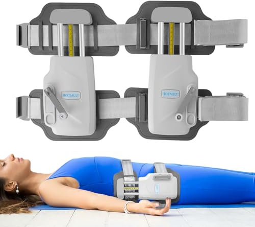 HOTMUZ Manual Lumbar Traction Device for Lower Back Pain Relief, Wearable Spinal Decompression System for Herniated Disc, Sciatica & Home Therapy