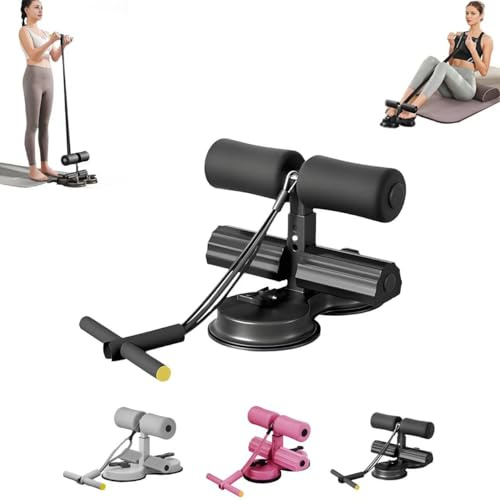 Exercise equipment for home use with sit up bar，Sit up exercise equipment，Abs workout equipment ， Belly fat burner for women&man(black)