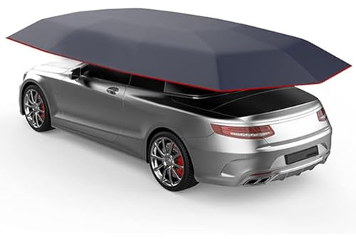 Universal Car Tent - Portable Waterproof Car Awning Cover, Instant 8-Second Setup, Outdoor Sun Protection Shade Umbrella, 5.2m for Barbecue & Camping, Silver