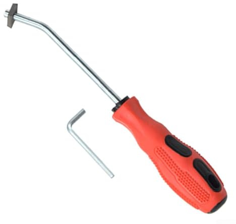 Yuanpgky Werkzeug zum Entfernen von Fugenmörtel aus Stahl für Boden und Wand, Fliesennaht, Zement reinigen, mit ergonomischem Griff und Sechskantschlüssel