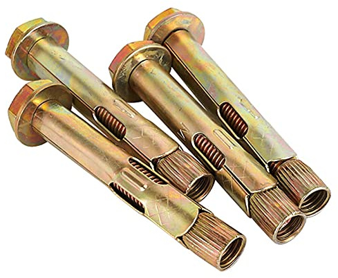 Expansion Screw Bolts, Anchor Bolt Hooks,Heavy Duty M6 Carbon Steel Concrete Walls Shield with Hex for Ground Lock Installation Fastener(M8x70)