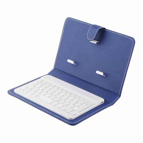 RASTKY Funda Universal para Teclado Inalámbrico con Soporte para Teléfonos y Teléfonos - Reemplazo de Bandeja Magnética Desmontable para de 4,5 a 6,8 Pulgadas (Blue)
