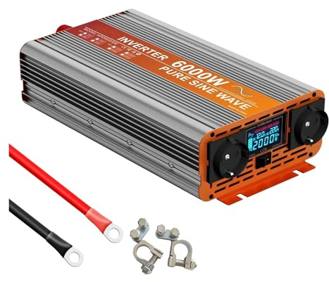 Convertitore Inverter A Onda Pura 24 V 220 V 3000 W 4000 W 5000 W 6000 W Convertitore Da 12 V A 220 V Trasformatore Per Auto E Camion Power Inverter(48V,6000W)