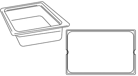 Vaschetta Gastronorm 1/1-12,5 L. 53X32,5X10 Cm Argento Acciaio Inox - 1 Unità