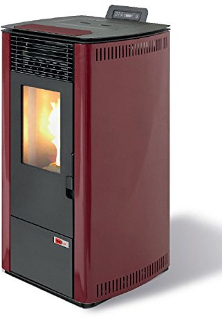 Estufa de Pellet Modelo burn12 canalizable Burdeos