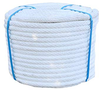 ZHWNGXO 16mm Kletterseil, Multifunktionsschnur Sicherheitsseil Polyester Zum Wandern Höhlenforschung Camping Rescue Exploration Und Ingenieurschutz (Color : White, Size : 100m)