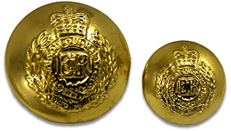 Royal Engineers (SAPPERS) Blazerknöpfe, Gold, Large - 22mm (35-ligne)