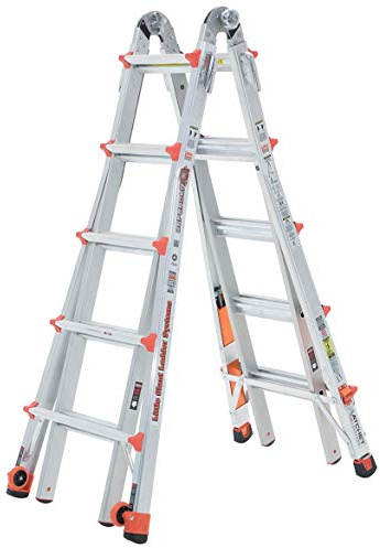Little Giant Ladder, DEFENDER 22 300lb Alum Articulated Extend Ladder, Height 22 ft, Capacity 300 lb, Material Aluminum, Model# 15182-882