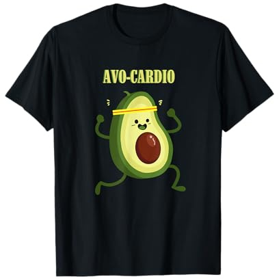Maglietta Avocado Avo-Cardio Pun Workout Keto Gym Avocado Lovers Maglietta