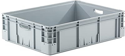 Provost Bac gerbable norme europe poignées ouvertes gris 90L - 80 x 60 x 22cm