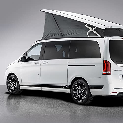 Auto Seitenstreifen Seitenaufkleber Aufkleber, Für Mercedes Benz Vito V-Klasse W447 W639 V260 V260L SWB LWB 507 Styling Streifen Autotür Seitenschweller Aufkleber